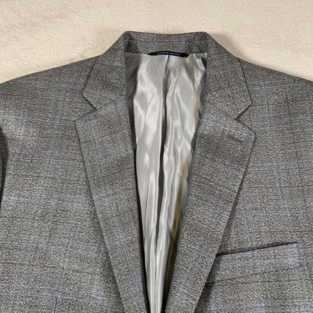 Ralph Lauren Blazer Mens 42R Plaid Wool Silk Sport Coat Dillard’s Made Canada - Picture 10 of 15
